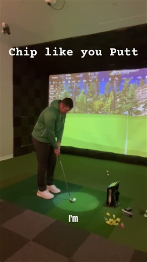 Chip like you putt. The benefits of a chip with the consistency of a putt. #golf #golfinstruction