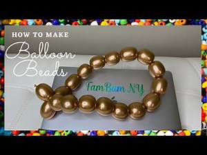 How to make Balloon Beads/Youtube short videos/Short Balloon Tutorial/#Shorts
