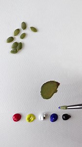 16K views · 105 reactions | Color mixing / Pumpkin seeds | Acrylic Painting Techniques | Facebook