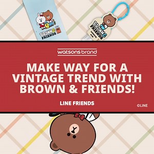 1.6K views · 20 reactions | Heads up, LINE FRIENDS fans!  The NEW LINE FRIENDS Vintage Edition Collection is dropping in 3 more days! Here’s a sneak peek at our new collection that will arrive in-store and online! Stay tuned! ⏳ #LINEFRIENDS #WatsonsGiveaway #WatsonsSG #WatsonsExclusive | Watsons | Facebook