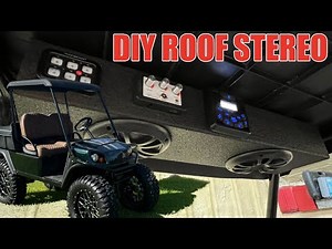 UTV Sound System On A BUDGET | Cushman Hauler Pro Utility Golf Cart | Boss Audio Marine Bluetooth