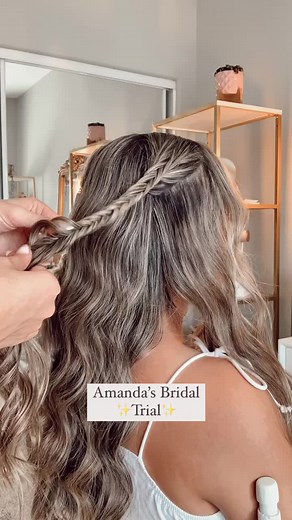 Amanda's Bridal Hair Trial with Milan Comb