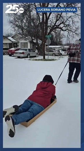 We asked - you answered. The "anything but a sled" challenge. Frozen cushions, lunch trays, booster seats on a box... what are you using? | 25 News KXXV