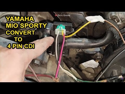 Yamaha Mio Sporty Convert to 4 Pin CDI - No Wire Harness - kalansay skeleton #motorcycle #miosporty
