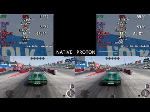 Linux Benchmark - BeamNG Drive Native vs Proton