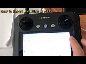 How to import KML files from mapping drone/device to sprayer drone
