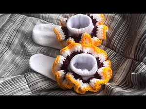 How to Crochet Ruffle Socks #crochet #tutorial #crochettutorial