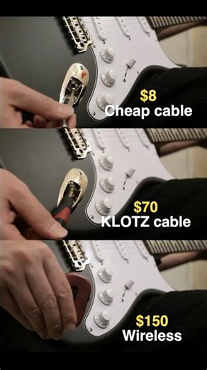 $8 vs $70 vs $150 Guitar Cable 🎸 Can you hear it?
