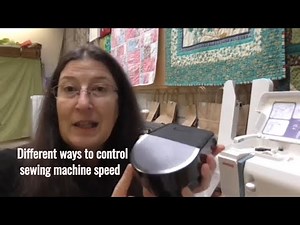 How to control the speed of your sewing machine