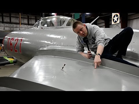 Why is there a notch on the MiG-15's wing fence?