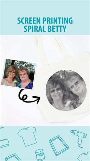 This still amazes me! 🤯🤯🤯⁠ ⁠ Want to screen print a photo? Here are the steps:⁠ ⁠ ➡️ Upload your photo to spiralbetty.com⁠ ➡️ Download the SVG⁠ version ➡️ Upload to Cricut Design Space (or Siser Leonardo)⁠ ➡️ Mirror and cut vinyl⁠ ➡️ Transfer to the back of screen printing frame⁠ ➡️ Place screen on tote bag or t-shirt⁠ ➡️ Squeegee ink over⁠ ➡️ Lift to reveal 🤯⁠ ⁠ Save this post and try it yourself!⁠ ⁠ ⁠ ⁠ ⁠ ⁠ ⁠ @spiralbetty #spiralbetty #screenprinting #vinylscreenprinting #pigskinsandpigtai