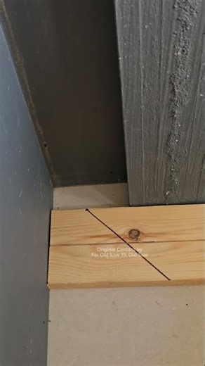 floor molding with a 45 degree angle. #woodworking #ideas #wood #diy #woodwork #carpentry #tips