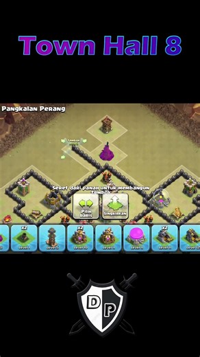 BASE TH 8 TERKUAT DAN TERBAIK 2026 - Base With Copy Link - Clash Of Clans [Short]