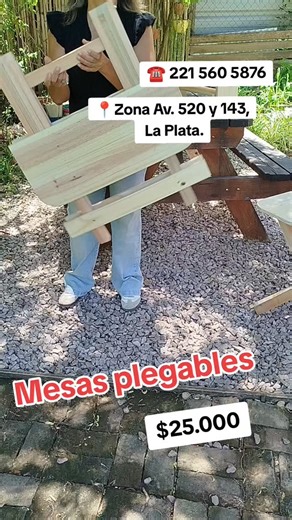 gv.madera® mesas plegables, exhibidores ....... on Instagram: "MESA CHICA PLEGABLE, tipo camping medidas tapa 0,58 x 0,64 altura 0,62 atornillada *$25.000* MESA PLEGABLE Medidas 145 de largo 0,58 de ancho 0,78 de alto *$39.000* MESA PLEGABLE Medidas 150 de largo 0,72 de ancho 0,78 de alto *$49.000* #parati #emprendedores #amigos #mateada #domingo"