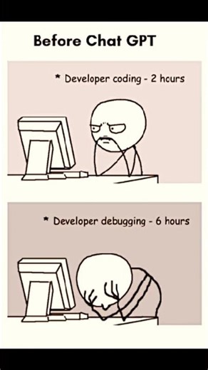 👨‍💻Before vs After ChatGPT 🔥 #youtubeshorts #coding #chatgpt #viral #codewith_krishnag