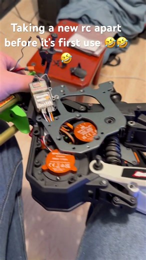 Taking a new rc apart before its first use 🤣🤣🤣 #rc