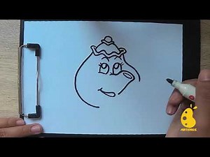How to Draw mrs pots from Beauty and the Beast