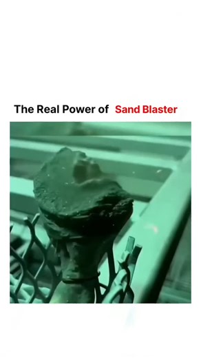 Social Tech on Instagram: "The power of a sand blaster lies in its ability to clean, strip, and prepare surfaces using high-pressure abrasive particles. By propelling sand or other media at intense speeds, it can remove rust, paint, corrosion, and contaminants from metal, wood, or concrete. This process creates a clean, textured surface that improves coating adhesion and restores materials to near-original condition. Sand blasting is widely used in manufacturing, restoration, and construction du