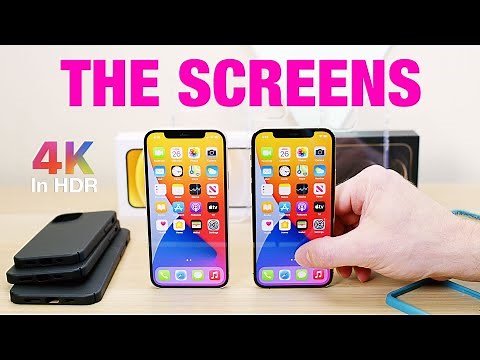 iPhone 12 v iPhone 12 Pro Display Comparison in 4k HDR is The Pro worth the Extra Cash? DEEP DIVE!