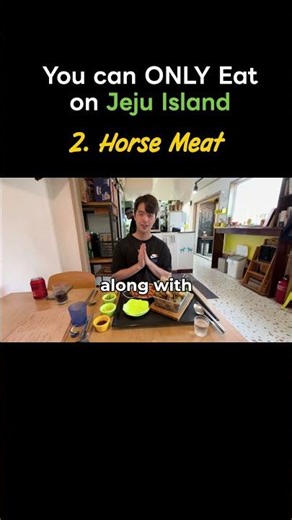 3 Local Foods You Can ONLY Eat on Jeju Island | Mal-I(Fried Horse Meat)