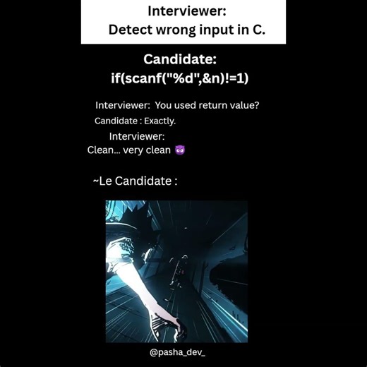 Detect Input Error Without Exceptions in C 😳 | Interview Trick