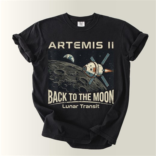 Nasa Artemis II SLS Launch T-shirt: Space Moon Mission Tee,artemis II 2026 Rocket Launch T-shirt, Future Moon Mission Tee, Space Exploration - Etsy
