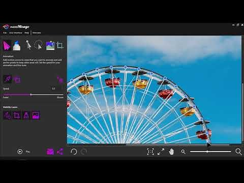 How to make circular and spiral animations in PhotoMirage