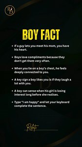 Boy Fact | Relationship guide