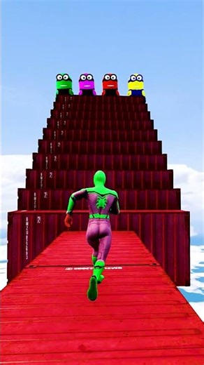 GTA 5 Epic Water Ragdolls | Spider-Man Jumps / Fails ep.16367 #shorts