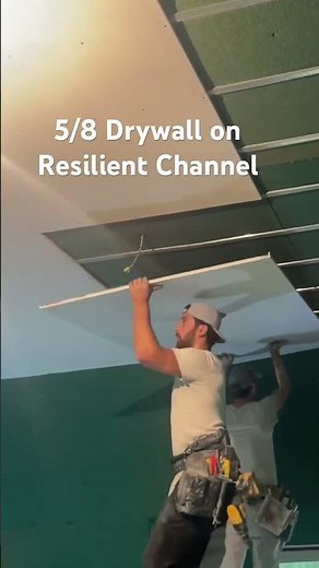 Sound proofing my ceiling with Resilient Channel 5/8 Drywall