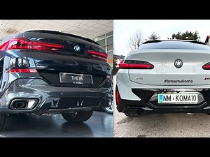 New BMW X6 Facelift 2024 vs New BMW X4 2023 - Startup and REVS comparison