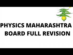 Physics Maharashtra Board Class 12th FULL REVISION in One Video | All Chapters Theory & Derivations