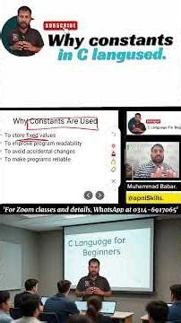 Why are constants used in c #CodingShorts #ProgrammingBasics #LearnC