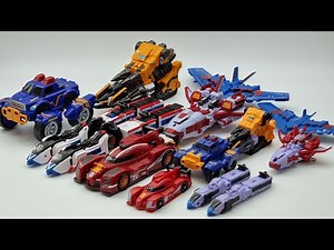 또봇V 마스터V DX vs 미니 자동차 우주선 전투기 기차 로봇 장난감 6단 변신 합체 Tobot V DX vs Mini Master V Robot Transformation