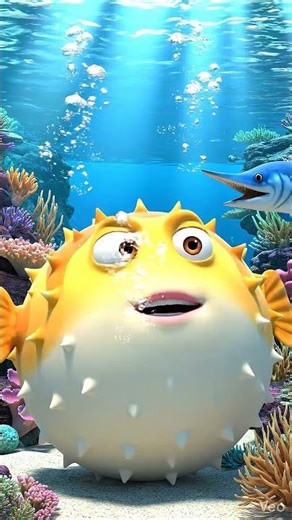 This Fish Turns Into a Balloon?! 🐡😲 #Shorts