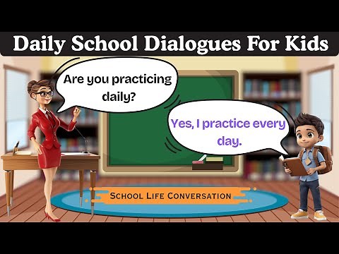 Classroom Language | Teacher–Student English Conversation | Simple Daily School Dialogues for Kids