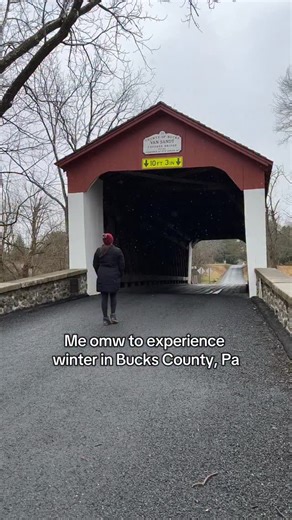 ❄️’Tis the Season for chilly travel! ✨Give the gift of experience this year and take a road trip getaway to Bucks County, PA ➡️ With outdoor and indoor fun, shopping, museums, dinning and more! Bucks County is the perfect place to escape to this winter! #newhope #coveredbridge #roadtrip #winter #buckscounty #visitpa #winterfun #getaway | Visit Bucks County