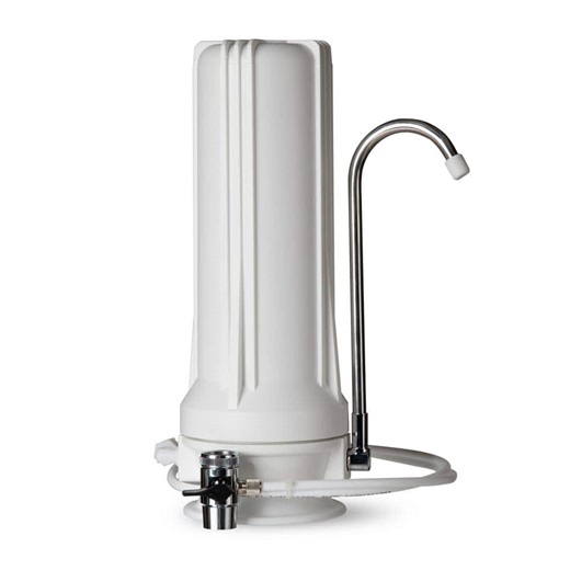 Check The Home Depot's Q&A Before Buying: ISPRING 7-Stage Countertop Water Filter System, Faucet Adapter, pH-Balanced, Reduces Chlorine and Odor, White