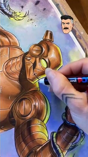 Bella Rachlin’s Epic Robot Artwork from Invincible | Created with OLO™ Markers