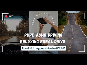 Pure ASMR Driving 🚗 | Relaxing Rural Drive in 4K UHD