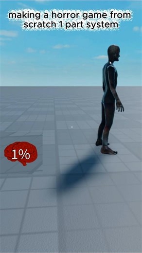 making a horror game from scratch 1 part system😱 #roblox #robloxstudio