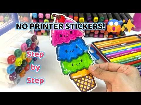 How to Make Stickers Without a Printer | Easy DIY Sticker at Home