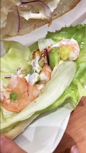 ドトール タピオカ黒糖ミルクとミラノサンドB エビ・アボカド・サーモン ～爽やかレモン仕立て～ が美味しかった😋