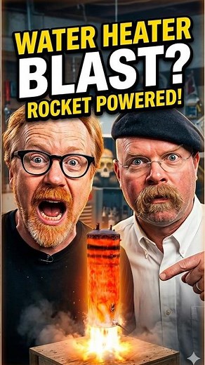 The Mythical Water Heater Rocket! 🚀💥 #mythbusters
