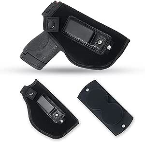 IWB Concealed Carry Combo Bundle Gun Holster Plus Magnet by PH. Fits for M&P Shield 9mm.40.45 Auto/Glock 26 27 29 30 33 42 43 / Ruger LC9, LC380 - Taurus Slim, PT111 - Springfield XD