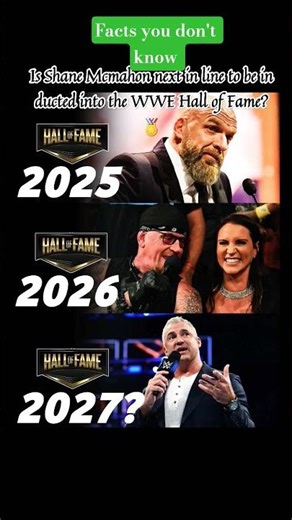 Is Shane McMahon Headed for the WWE Hall of Fame in 2027? #vincemcmahon#stephmcmahon#shorts#wwe#aew