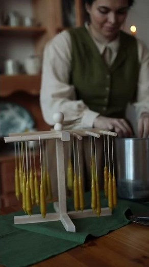 Hand dipped beeswax candles 🕯 🐝