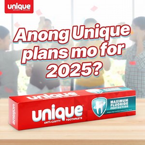 Ngayong bagong taon, ngiti ay mas pansin 'pag Unique Toothpaste ang gamit para sa ngipin. 🎉 Happy 2025 everyone, from Unique! | Unique Toothpaste