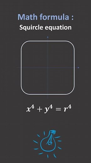The squircle formula - Math formula /23 #mathshorts #mathtricks