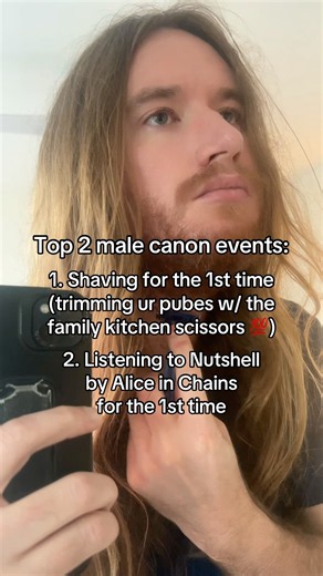 #malecanonevents #shaving #neckbeard #nutshell #alicenchains